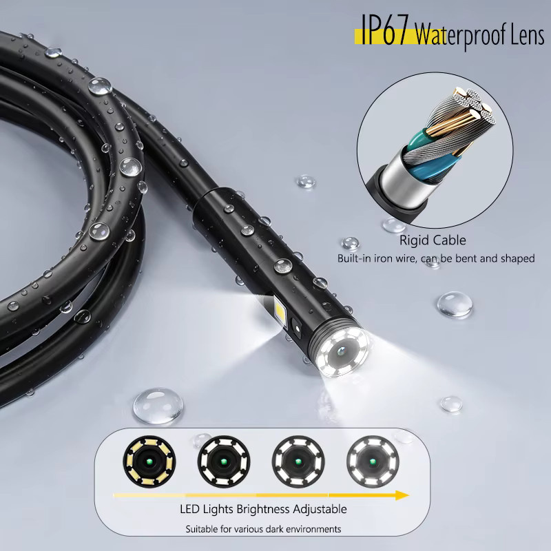 ZYPUSON Industrie-Endoskop mit 4,3 Zoll IPS-Display und wasserdichter USB-Sonde mit Autofokus-Objektiv - Bild 3