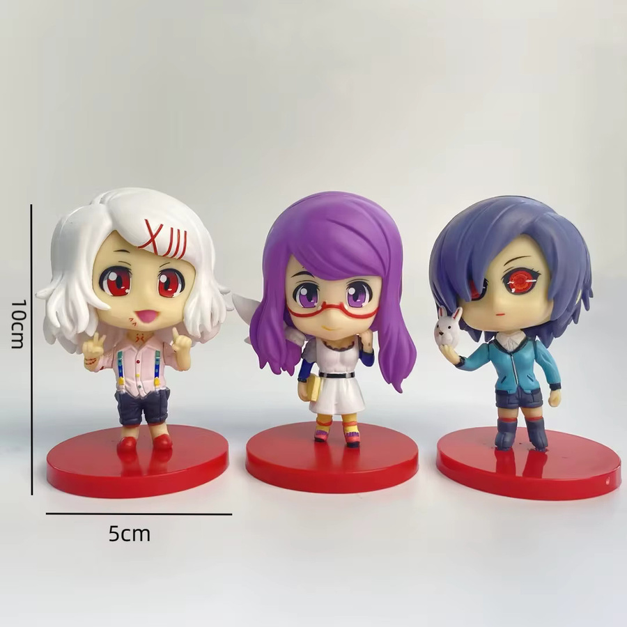 Bandai Anime G Law Kaneki Ken Touka Kirishima Tsukiyama Figur Set - Bild 2
