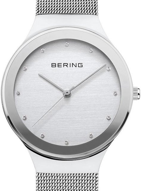 Bering Damenuhr, Quarz, Edelstahl, Silber, 34 mm, Saphirglas - Bild 1