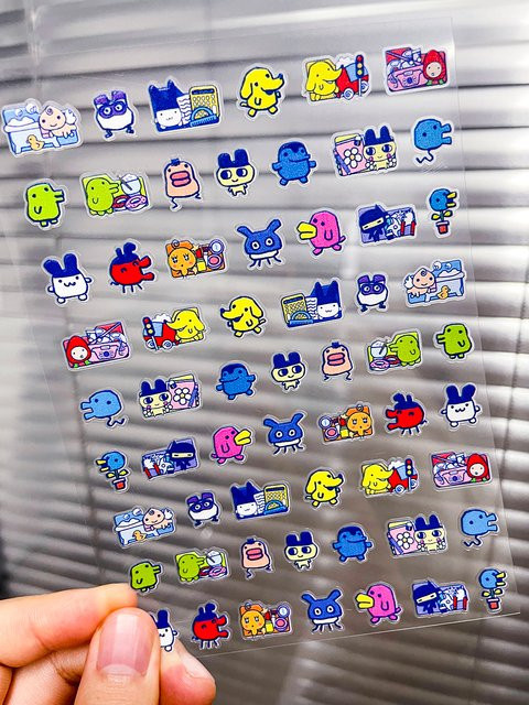 Sanrio Wasserdichter PVC Mini Tier-Sticker in Multicolour für Schreibwaren, Laptop und Nagelkunst - Bild 1
