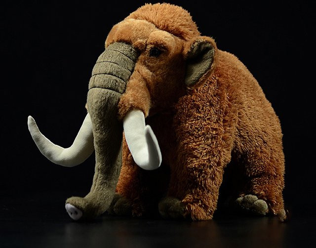 Mammut Puppe, Plüsch, 33cm, Braun - Bild 1