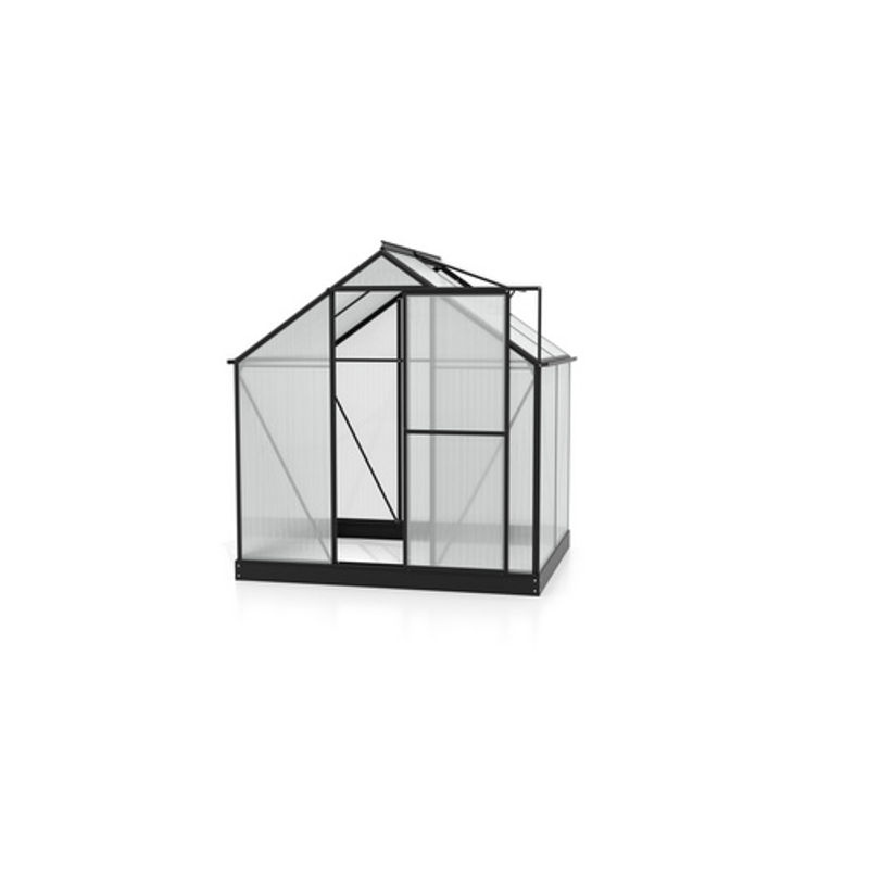 Vitavia Gewächshaus Eos in Schwarz mit Polycarbonat-Verglasung und Schwingtür, B/H/T: 197,7 x 155,0 x 194,8 cm - Bild 5