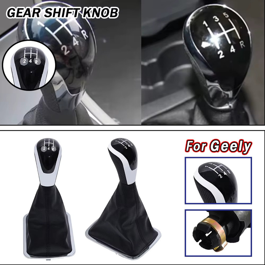 Schaltknauf für Geely Emgrand 7 EC7 EC715 EC718 E7 5-Gang, Schwarz - Bild 3