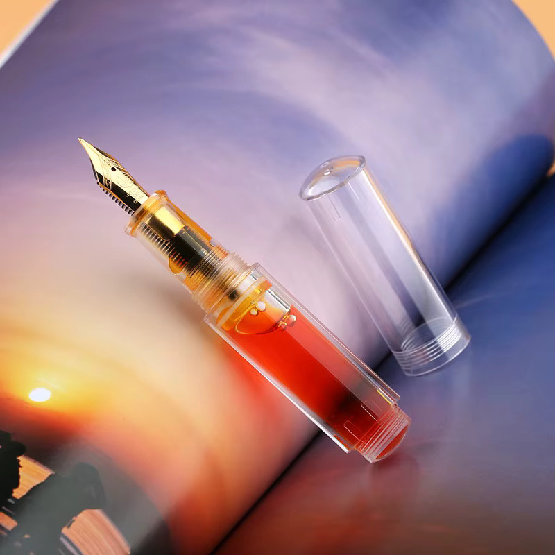 MAJOHN Maru Schreibstift der zweiten Generation in Braun und Transparent für Erwachsene und Studenten - Bild 2