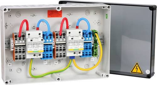 Citel Überspannungsschutz-Anschlusskasten für Photovoltaik-Anlagen, Farbe: Weiß - Bild 1