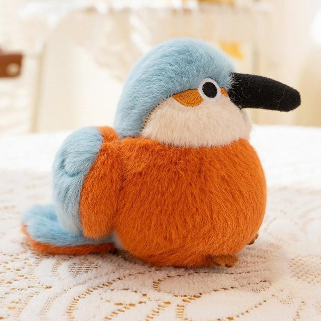 Yiran Health & Beauty Papagei Meise Vogel, Plüschtier, 11cm, Bunt - Bild 1