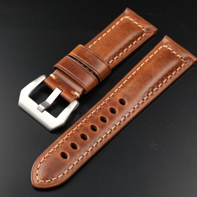 Raystray Armband, Leder, braun-gelb, Vintage, Herren - Bild 1