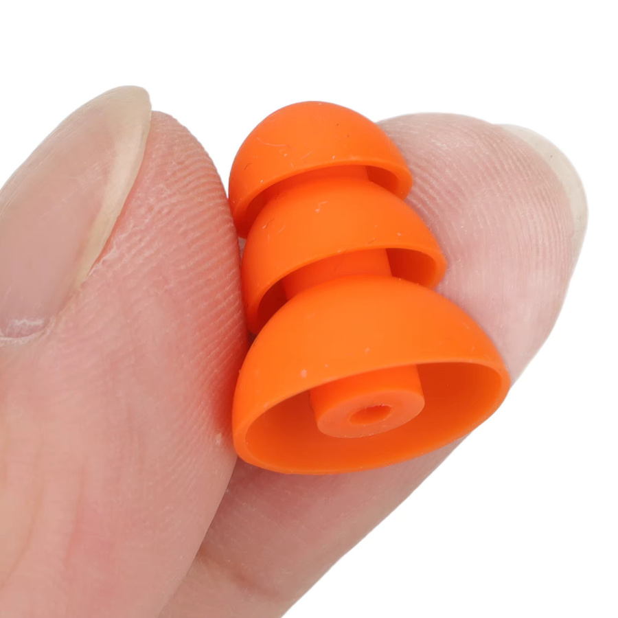 Shure Ersatz-Ohrstöpsel aus Silikon in Orange mit Geräuschunterdrückung für In-Ear Kopfhörer SE846 SE535 SE215 - Bild 2