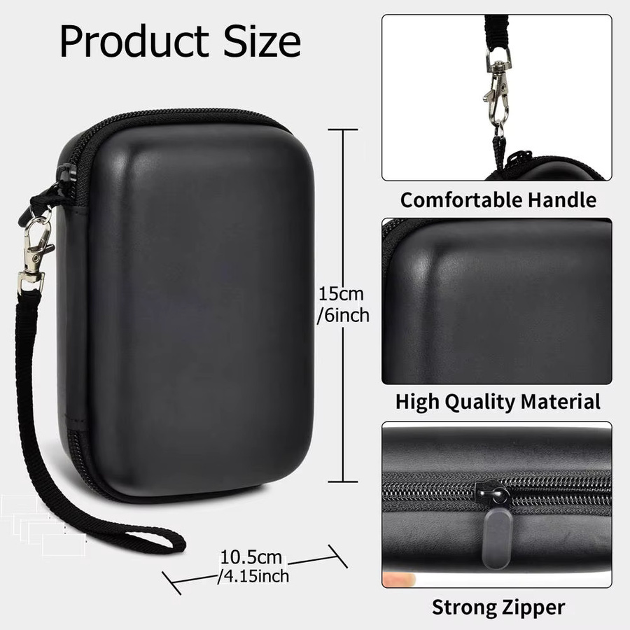 SZKOSTON Hartes Tragecase für Retro Handheld-Spielekonsolen RG353V, RG353VS und RG35XX in Schwarz - Bild 3