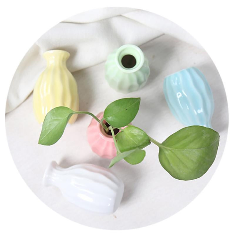 The-big-up Keramik Blumenvase im Nordic Design, bunte Tischdekoration für Schnittblumen und Hydrokultur - Bild 2
