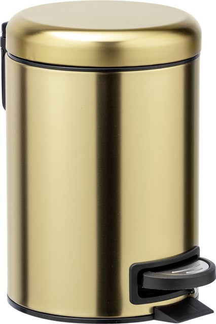WENKO Kosmetik Treteimer Leman in Gold mit 3l Fassungsvermögen - Bild 1