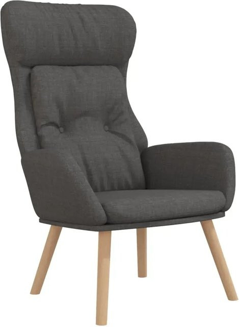 vidaXL Relaxsessel Dunkelgrau aus Stoff Modell 50 mit Armlehnen - Bild 1
