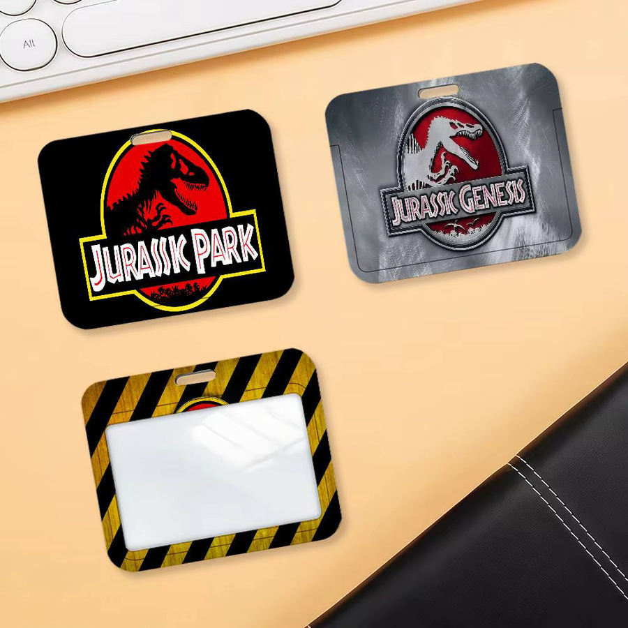 J-Jurassic-P-Park Kartenhalter aus Kunststoff für Ausweise, Studenten- und Arbeitskarten - Bild 3