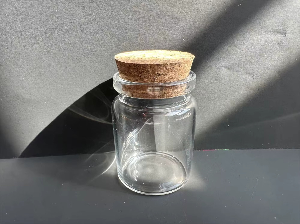 Transparente Weihnachts-Wunschflaschen aus Glas mit Korken, 30 ml Mini-Glasgläser für Süßigkeiten und Weihnachtsbaumdekoration - Bild 3