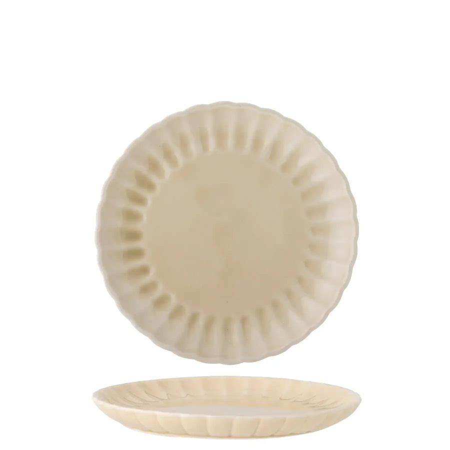Bloomingville Teller aus Steingut Latina Natur Durchmesser: 20 cm - Bild 1