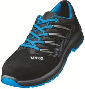 Uvex Halbschuhe 2 trend S2 Sicherheitsschuhe Blau Schwarz Größe 47 Weite 11 - Bild 1