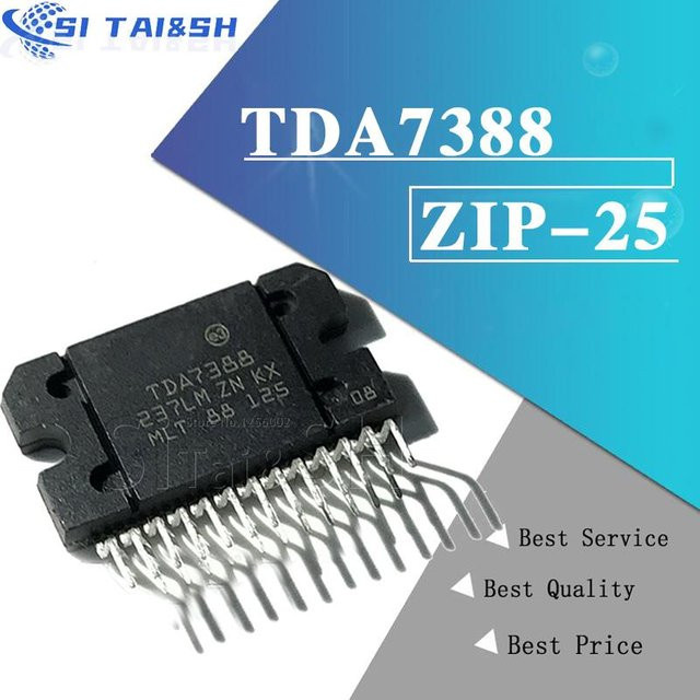 Molewei TDA7388A Quad Bridge Autoradio-Verstärker 42W in Schwarz - Bild 1