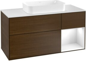 V&B Waschtischunterschrank Finion in Weiß lackiert, Breite: 120 cm, Tiefe: 50,1 cm, Höhe: 50,1 cm - Bild 1