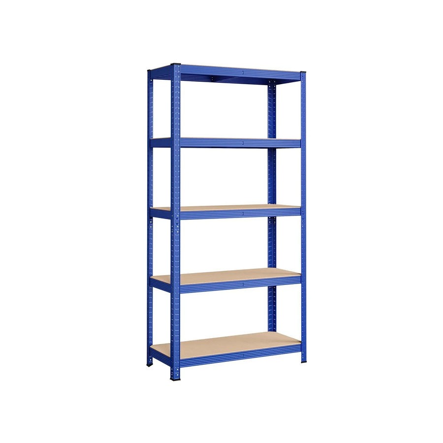 Songmics Lagerregal aus Stahl in Blau mit verstellbaren Regalböden, B/T/H: 90 x 40 x 180 cm - Bild 2