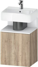 Duravit Waschtischunterschrank Qatego in Weiß mit Eiche Marmor, B/T/H: 44 x 35 x 64,5 cm - Bild 1