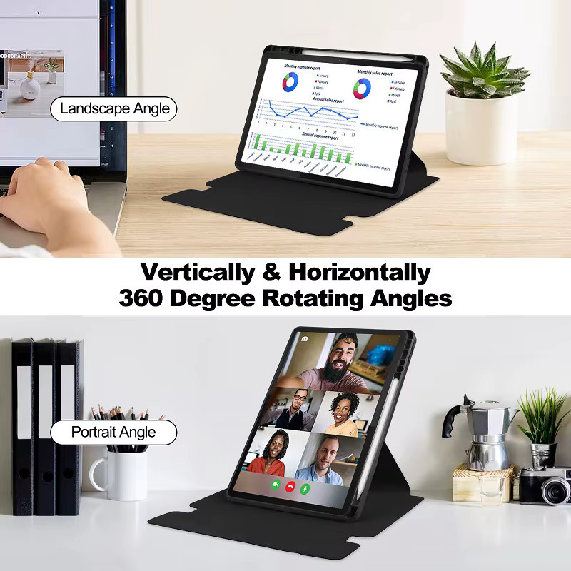 Smart Cover für Lenovo Tab M11 TB-330FU TB-331FC und Xiaoxin Pad 2024 11 Zoll mit Bluetooth-Tastatur, Stifthalter und Standfunktion in Schwarz oder Grün - Bild 2