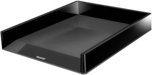 LEITZ Ablagekorb WOW Duo Color für DIN A4, schwarz/schwarz - Bild 1