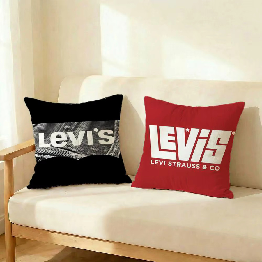 Levi's Kissenbezug Set 4-teilig weiß mit Grafik-Design, B/T/H: 50 x 50 cm - Bild 2