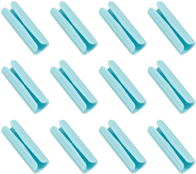 12er Set Familylive04 Bettlaken Clips aus Kunststoff in Blau, rutschfeste Klemmen für Bettdecken und Matratzenhalterungen - Bild 1