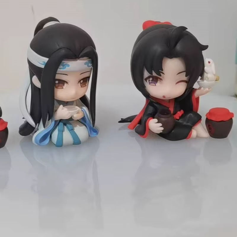Bandai Anime Figuren Mo Dao Zu Shi Wei Wuxian und Lan Wangji als dekorative Kunststoff Modelle, mehrfarbig, Höhe: 6 cm - Bild 2