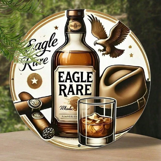 CIFBUY Vintage American Eagle Metall-Blechschild Retro Wanddekoration Mehrfarbig B: 20,32 cm, H: 30,48 cm - Bild 1