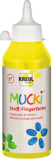 MUCKI Stoff-Fingerfarbe Gelb ab 2 Jahren - Bild 1