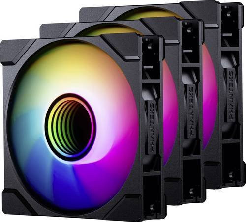 Phanteks PC-Gehäuse-Lüfter Schwarz Multicolour B/H/T: 120 x 25 x 120 mm - Bild 1