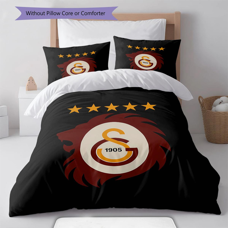 Galatasaray S.K. Muster Bettwäsche Set mit Bettbezug und 2 Kissenbezügen B/B/H: 240 x 220 cm - Bild 5