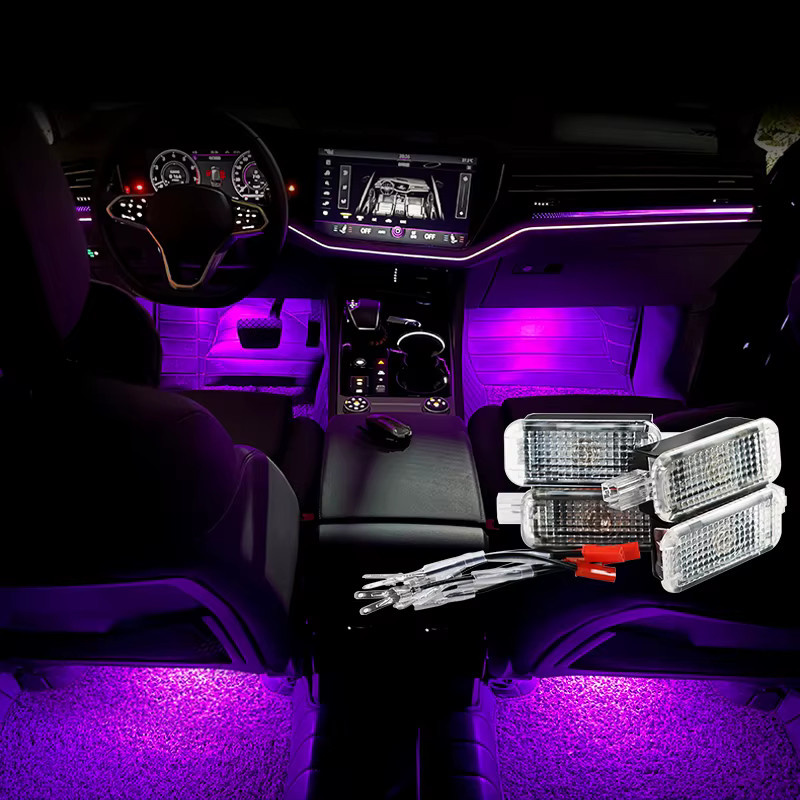 YaLumei RGB Auto Fußraum Atmosphäre Lampe in Transparent für SEAT Ateca Leon Ibiza Toledo Alhambra - Bild 1