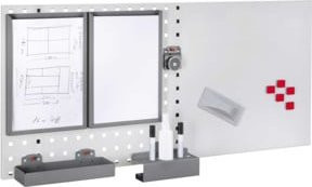 Kappes LogoChart Office Set 4 aus Kunststoff in Grau und Weiß RAL 7035/7016 - Bild 1