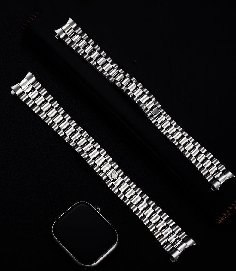 Uhrenarmband President, Edelstahl, silber, 20mm, Unisex - Bild 2