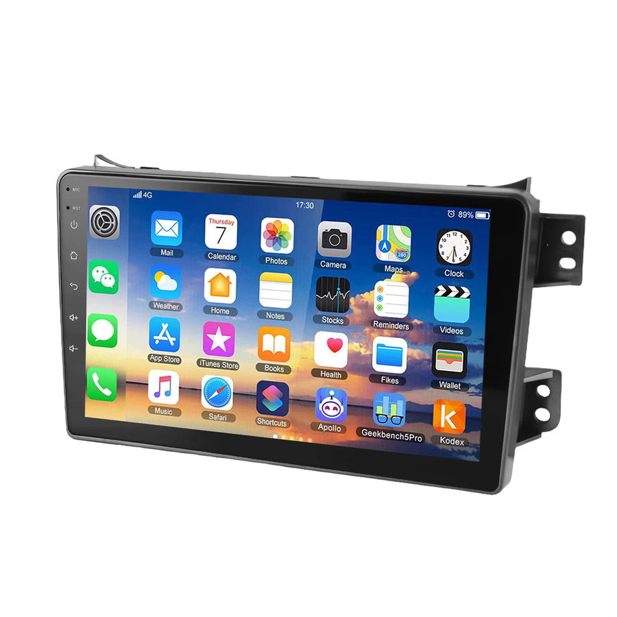 ESSGOO Android 15 Autoradio mit 9 Zoll Display für Suzuki Splash Agila B 2004-2014, Wireless Carplay und Android Auto, Schwarz, mit GPS, WiFi, Bluetooth und USB - Bild 5