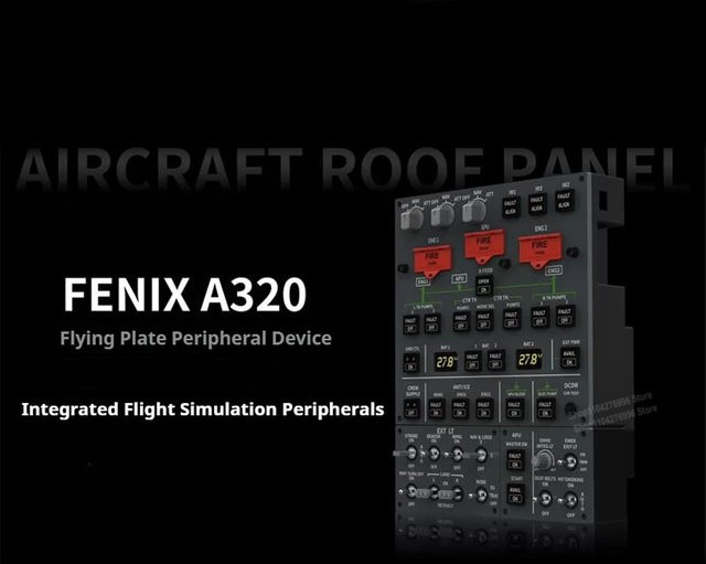 ZCGM PC-Simulationsflugspiel A320 mit integriertem Overhead-Panel für XPlane und MSFS 2020 2024 - Bild 1