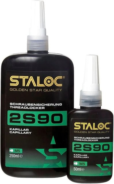Staloc Schraubensicherung 2S90 Mittelfest Grün bis M5 50 ml - Bild 1