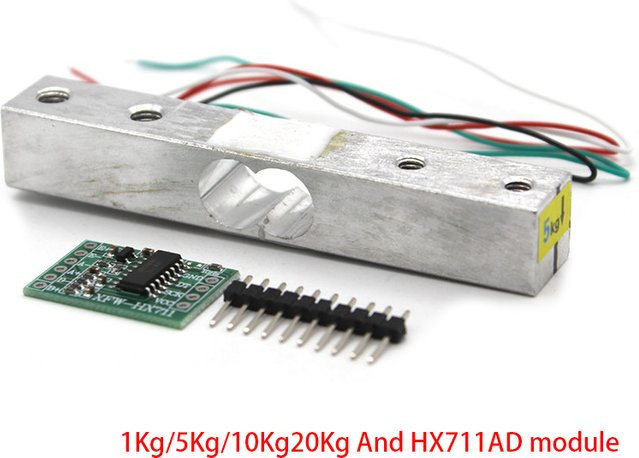 Si Tai&SH Wägezellen Set mit HX711 Modul aus Aluminiumlegierung in Silber für elektronische Waagen - Bild 1