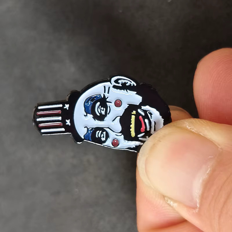 Anstecknadel Totenkopf Emaille, Bunt, Damen - Bild 3
