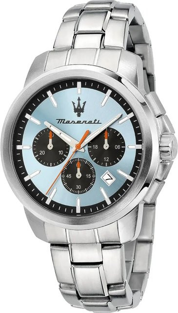 Maserati Chronograph, Quarz, Edelstahl, Blau, 42 mm, Herren - Bild 1