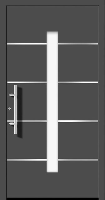 Aluminium-Haustür Splendoor Moderno in Anthrazit Metallic, Anschlag Links, B: 110 cm, H: 210 cm - Bild 1