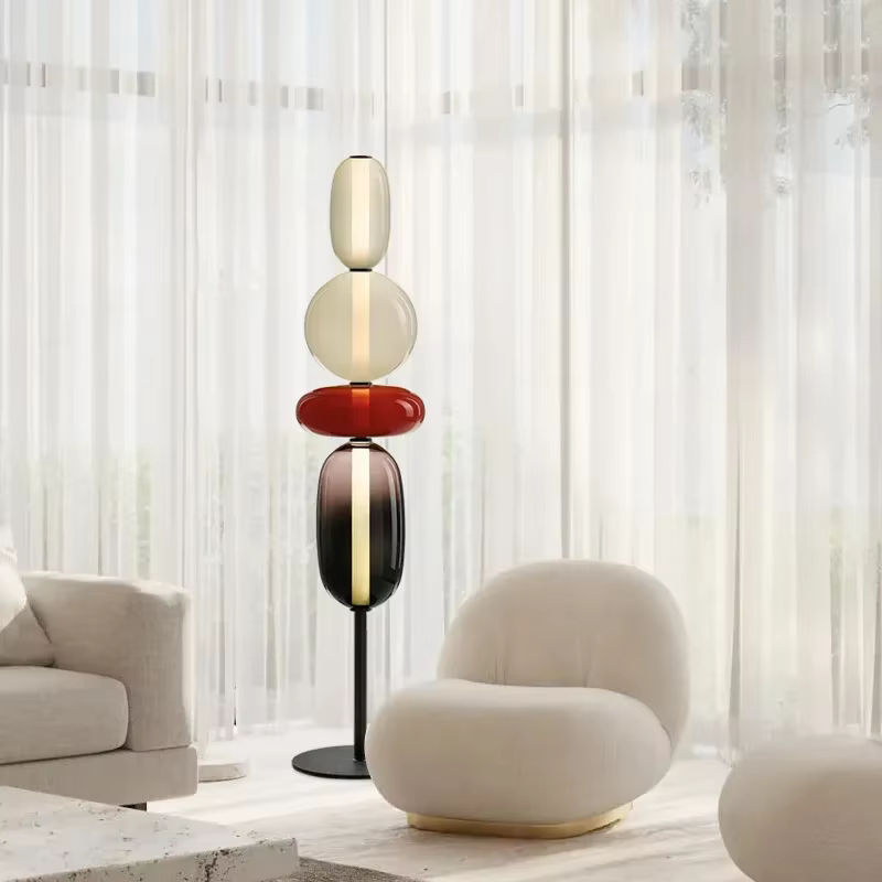 JIANKEXING LED Glas Tischlampe und Stehleuchte in Multicolor für Wohnzimmer, Schlafzimmer oder Studie - Bild 4