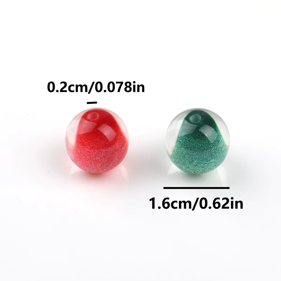 NASSBORO Acrylperlen, Bunt, 16mm, Unisex - Bild 3
