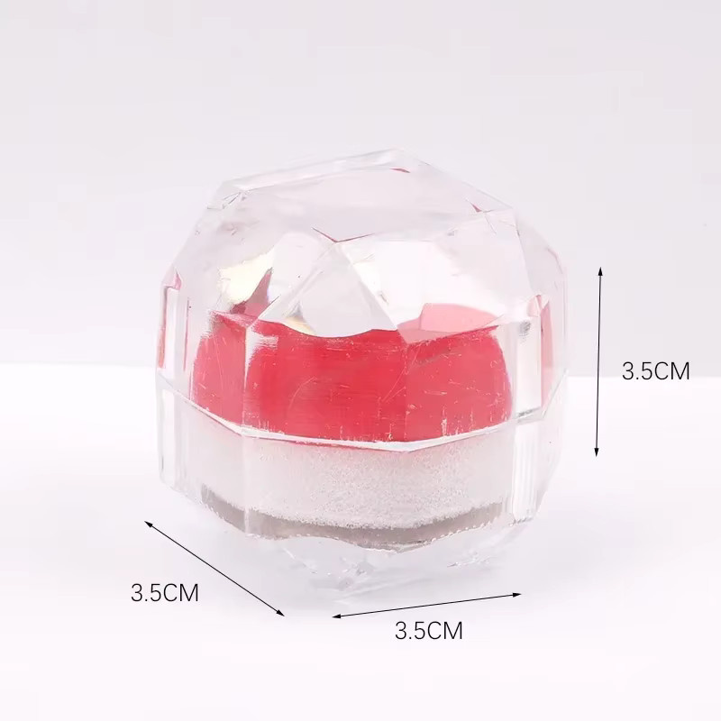 Transparente Acryl Kristall Ring Boxen als Schmuck Display und Organizer für Hochzeiten - Bild 2