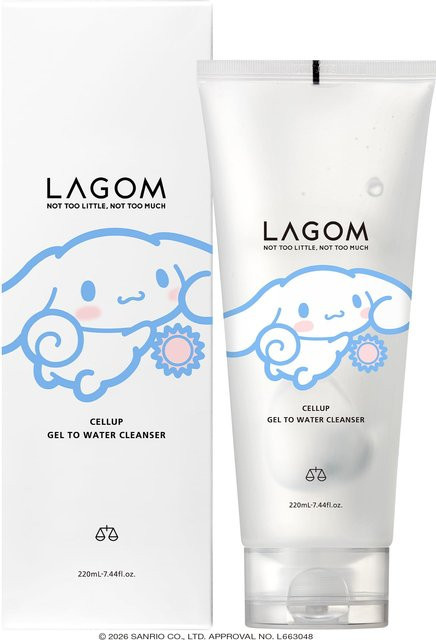 LAGOM Gel-zu-Wasser-Reiniger, 220 ml, Gesicht - Bild 1