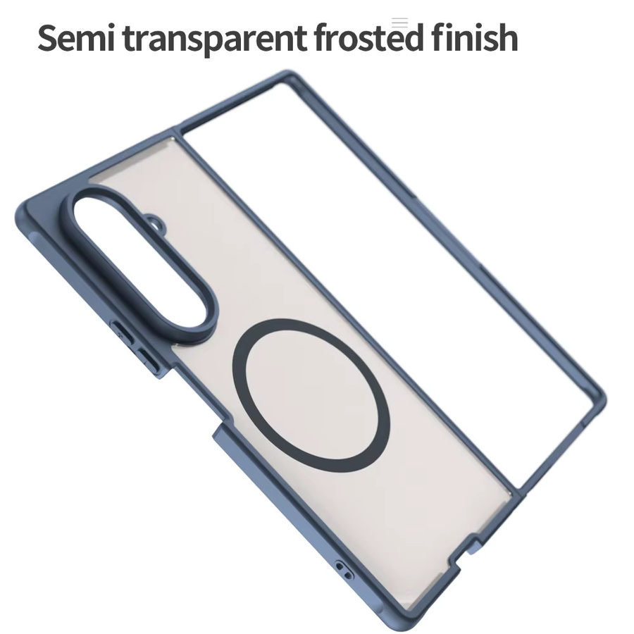 Stoßfeste Handyhülle für Samsung Galaxy Z Fold7 und Z Flip7 mit magnetischer kabelloser Ladefunktion in Schwarz - Bild 2