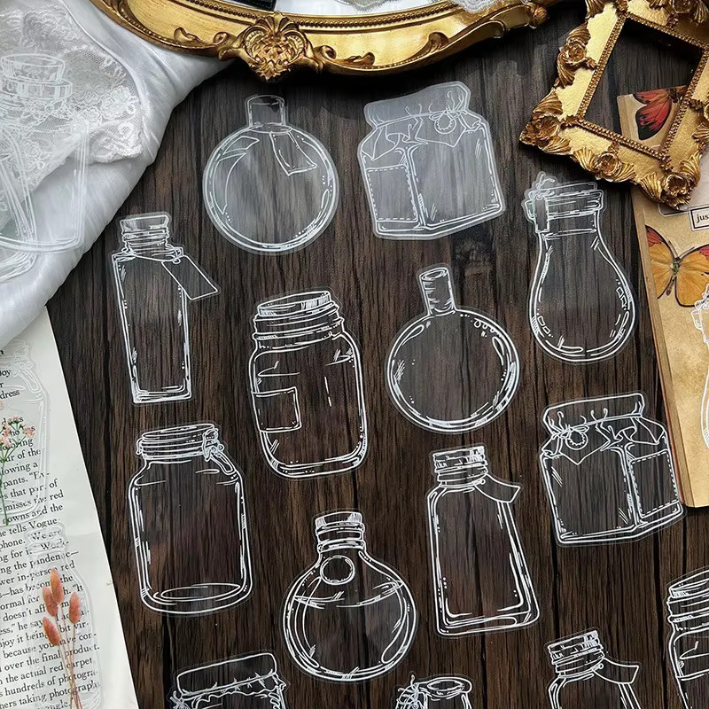 Journamm 30er Paket wasserdichte Haustier Aufkleber aus transparentem PET für Junk Journal und Scrapbooking - Bild 2