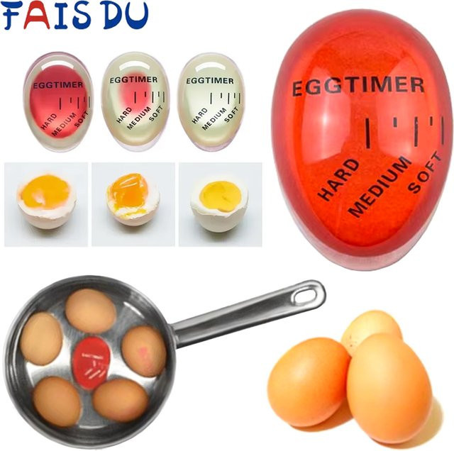 FAIS DU Elektronische Eieruhr in Rot für das perfekte Kochen von weichen oder harten Eiern - Bild 1